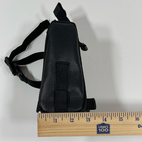 Avenir Small Big Mouth Bike Saddle Seat Bag Black Zip Closure - Picture 9 of 9